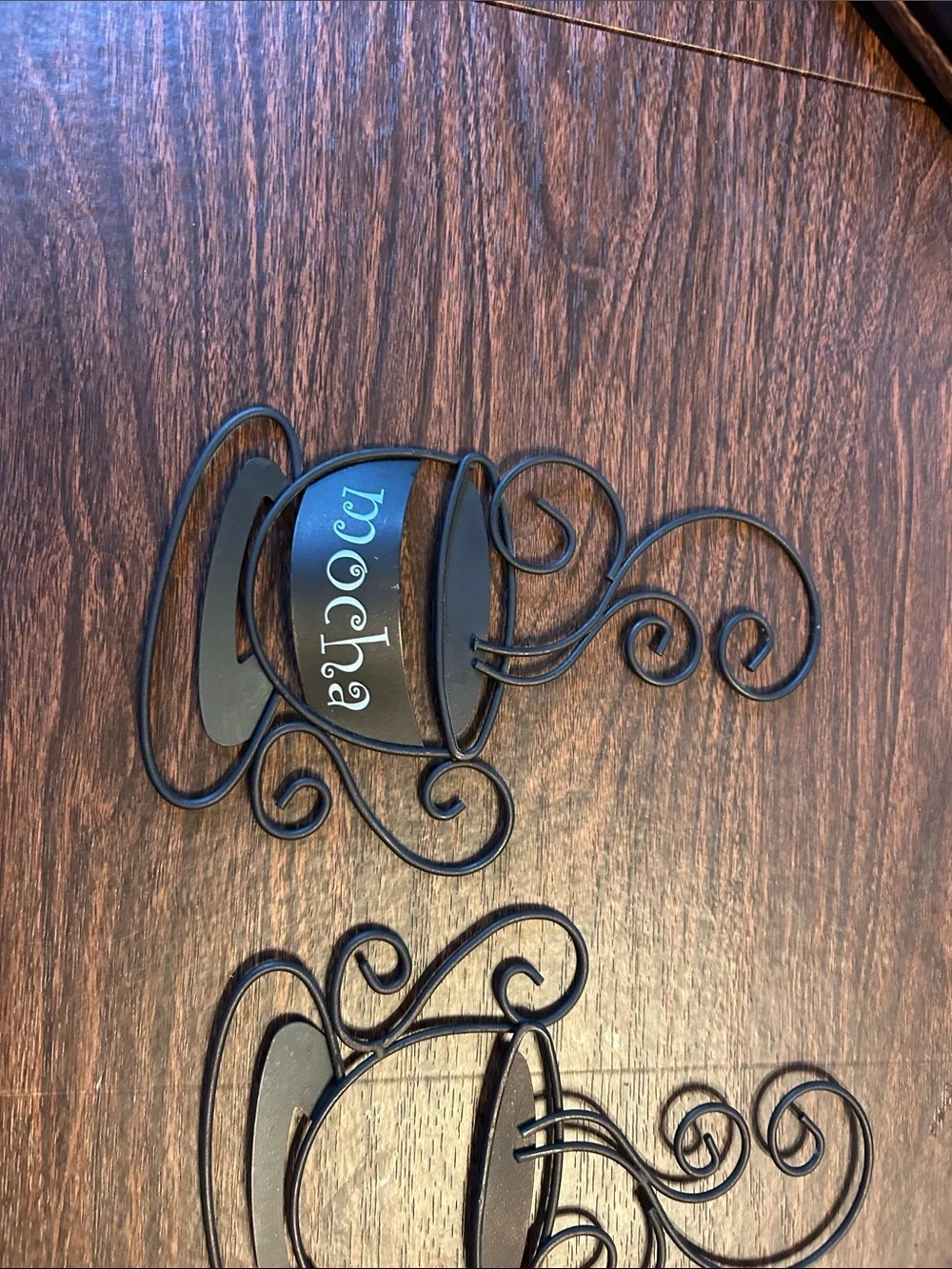 Decorative Black Coffee Wall Plaques - Set of 3